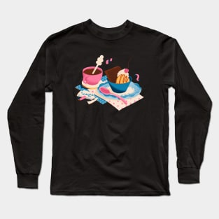 Coffee and Dessert Long Sleeve T-Shirt